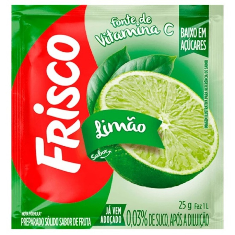 Suco em Pó FRISCO Limão - Pacote 25g