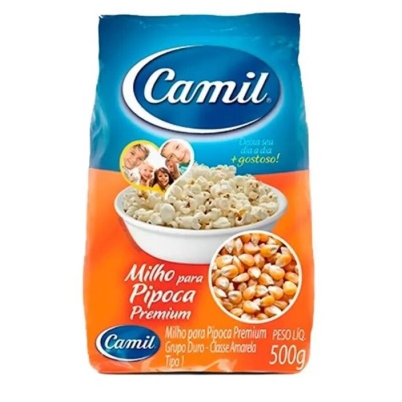 Milho Para Pipoca Premium Camil - Pacote 500g