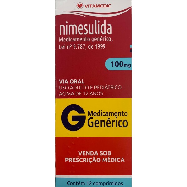 Nimesulida - 100mg - 12 comprimidos